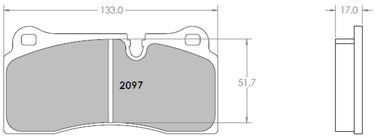 PFC-Performance-Friction-2097-Brake-pad-Shape-image